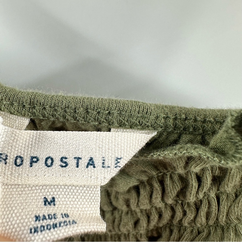 Aeropostale Smocked Cropped Tank Top 3-Pack – Adjustable Front Tie - Picture 8 of 12